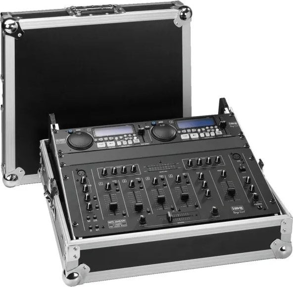 Akai IMG Stage Line MR-919DJ, Hard case, DJ mixer, Aluminium, Wood, Aluminium, Black, Any brand, Monochromatic