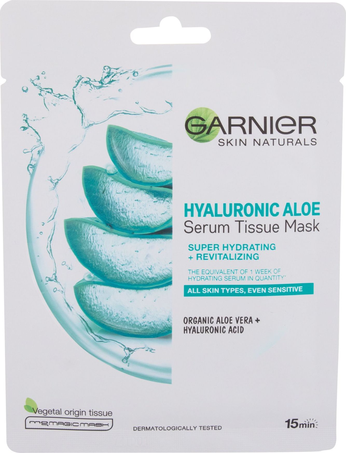 Garnier Garnier Skin Naturals Hyaluronic Aloe Maseczka do twarzy 1szt