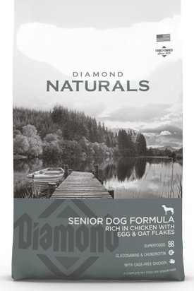DIAMOND PET FOODS Diamond Naturals Senior Dog Chicken with Egg & Oat Flakes 15 kg. Kurczak, jaja i płatki owsiane dla psów starszych. sztuka