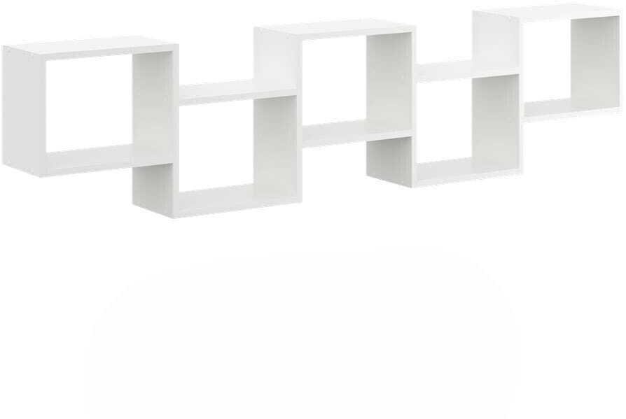 Półka ścienna, wisząca, regał, 186x18x44 cm, biały, mat