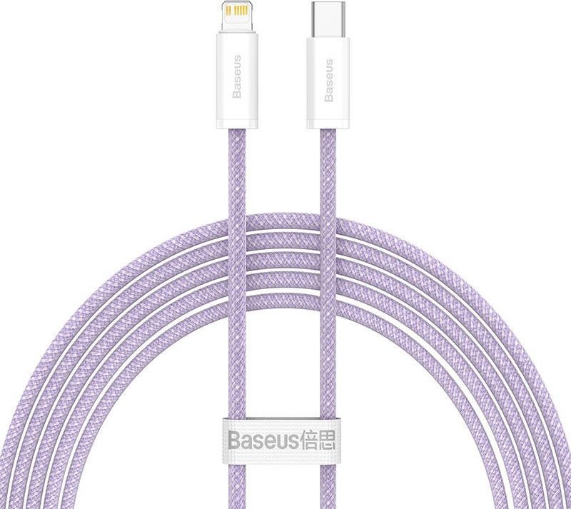 Kabel USB Baseus USB-C - Lightning 2 m Fioletowy (BSU3060PRP)
