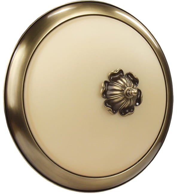 Plafoniera z mosiądzu beż mat