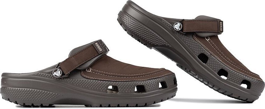 Crocs Chodaki sandały klapki męskie Crocs Yukon Vista II LR Clog brązowe 207689 23D 41-42
