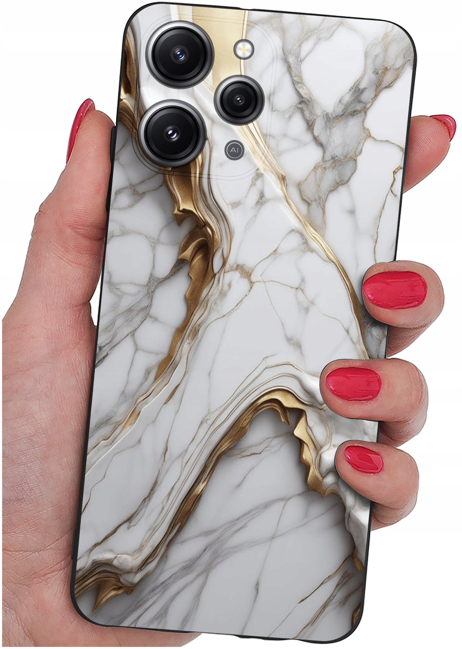 Etui do Xiaomi Redmi 12 4G WZORY |SILIKONOWE MATT CASE + SZKŁO 9H