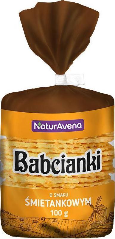 NaturaVena Wafelki bez tłuszczu i bez barwników śmietankowe 100 g