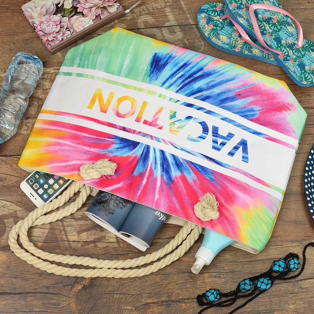 Duża torba plażowa torebka summer na lato pojemna TOR738 NoSize