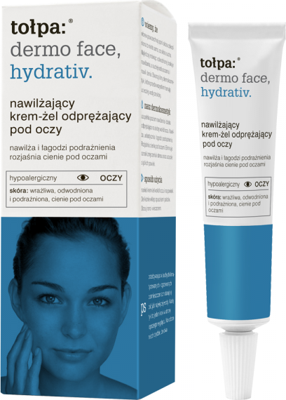 Tołpa Hydrativ, nawilżający krem-żel odprężający pod oczy, 10ml