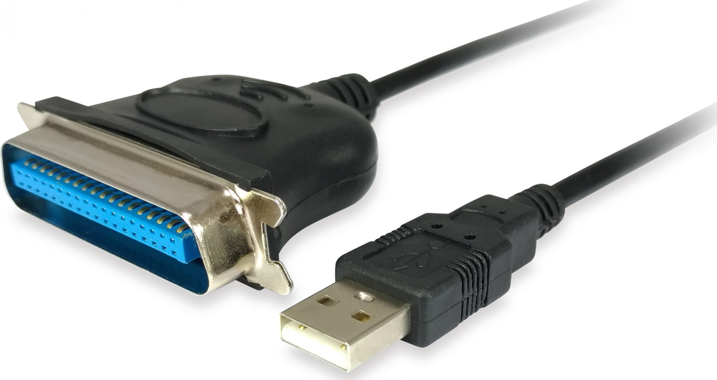 Equip Equip Adapterkabel USB St -> Parallel St 1.5M schwarz Poly