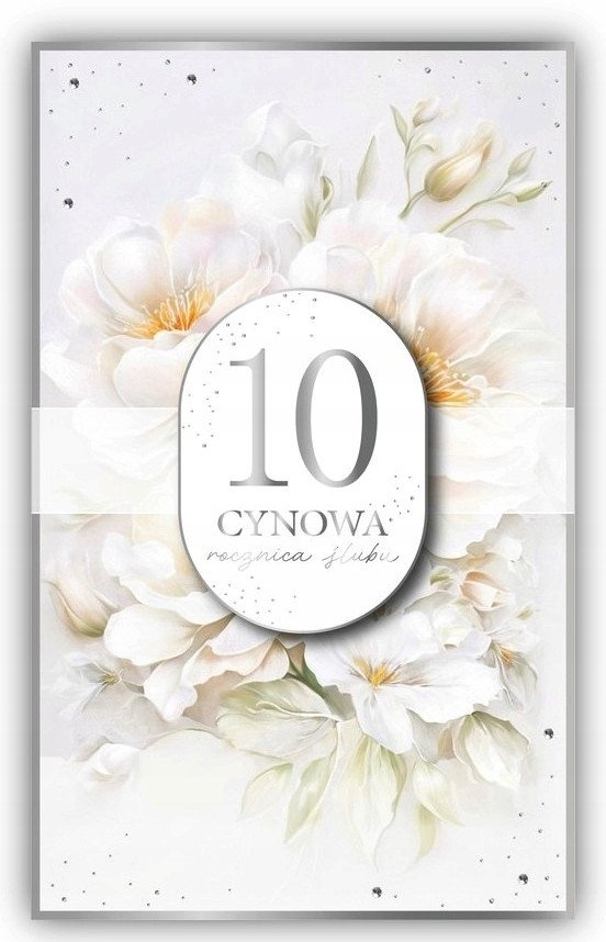 Karnet Rocznica Ślubu 10
