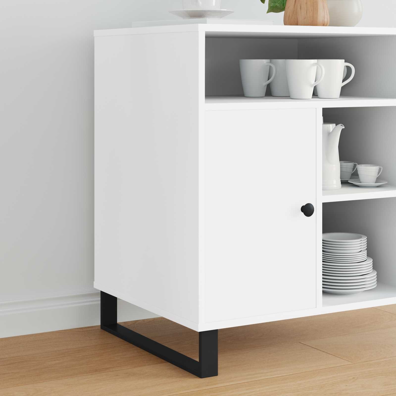 vidaXL Nóżki meblowe 2 pcs Czarny 48,1 x 4 x 10 mm Żelazo