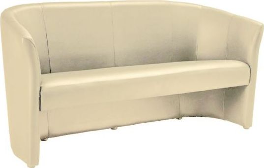 Signal Sofa TM-3 kremowa tapicerowana z przeszyciami na oparciu SIGNAL