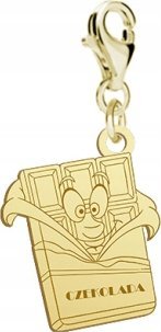 Radziszewska Jewellery Pozłacany Charms BAR OF CHOCOLATE