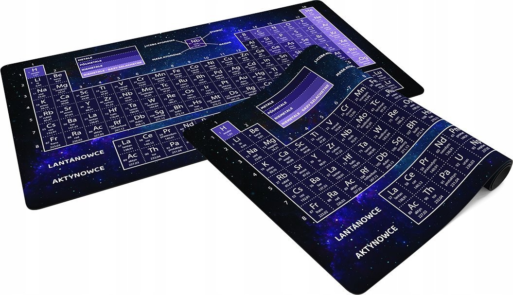 Podkładka Playmaty.pl Podkładka pod mysz - Pierwiastki Chemiczne - mata edukacyjna 61x35,5 cm