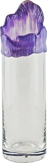 Inter-Deco Wazon cylinder tuba Kolor niski - Liliowy