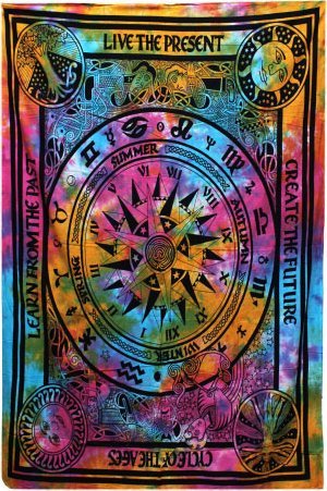 vidaXL Bawełniana narzuta - Cycle of Ages