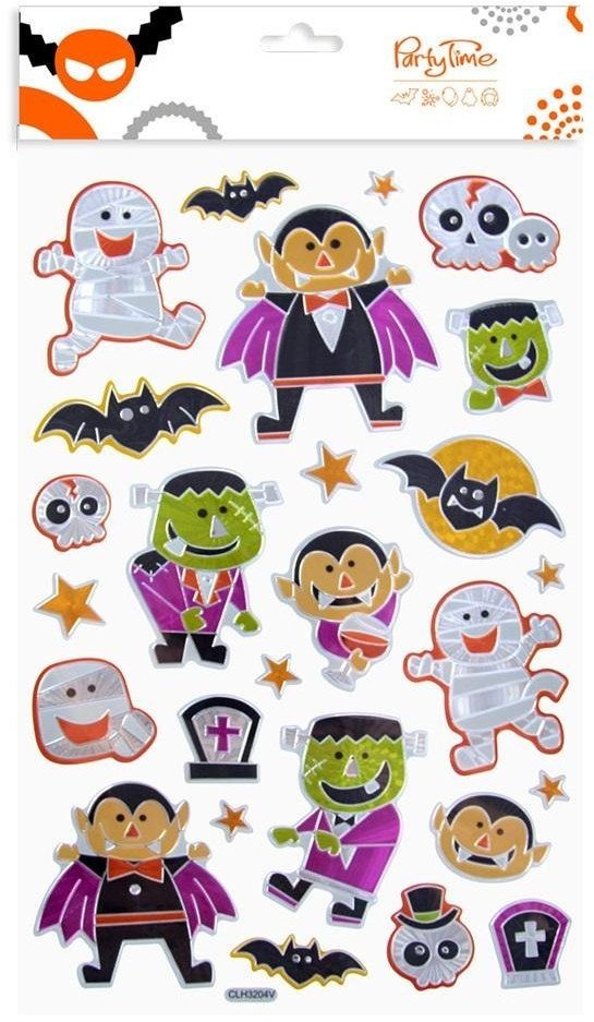 Naklejki metalizowane halloweenowe