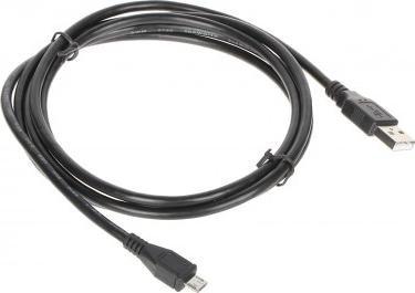 Kabel USB USB-A - microUSB 1.8 m Czarny (USB-W-MICRO/USB-1.8M)