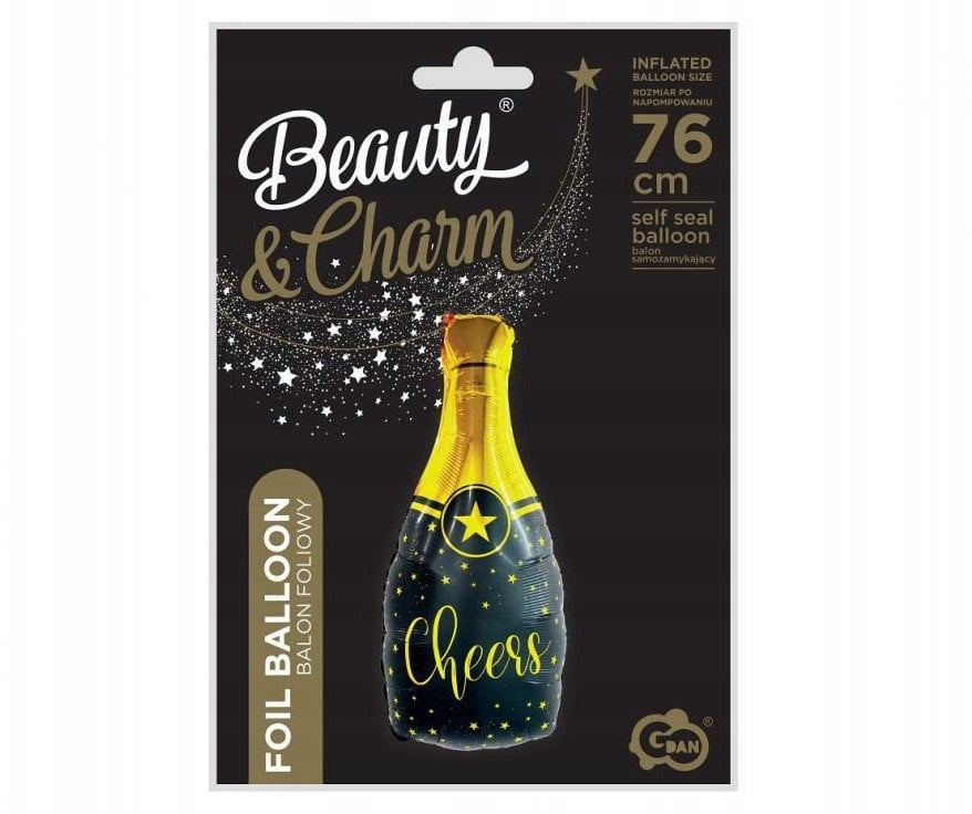 Balon foliowy B&C Szampan Cheers 35x76cm