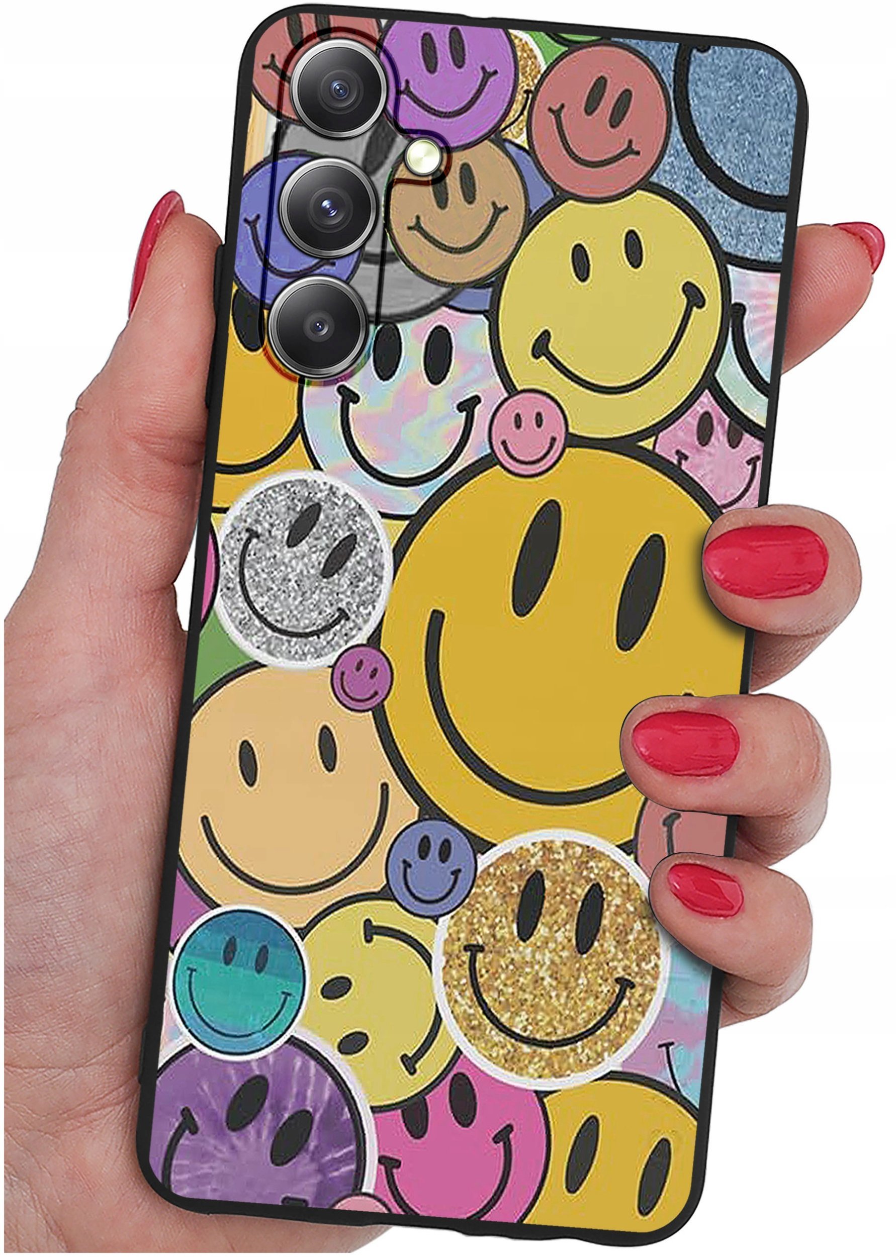 Etui do Samsung Galaxy M35 5G WZORY |SILIKONOWE MATT CASE + SZKŁO 9H