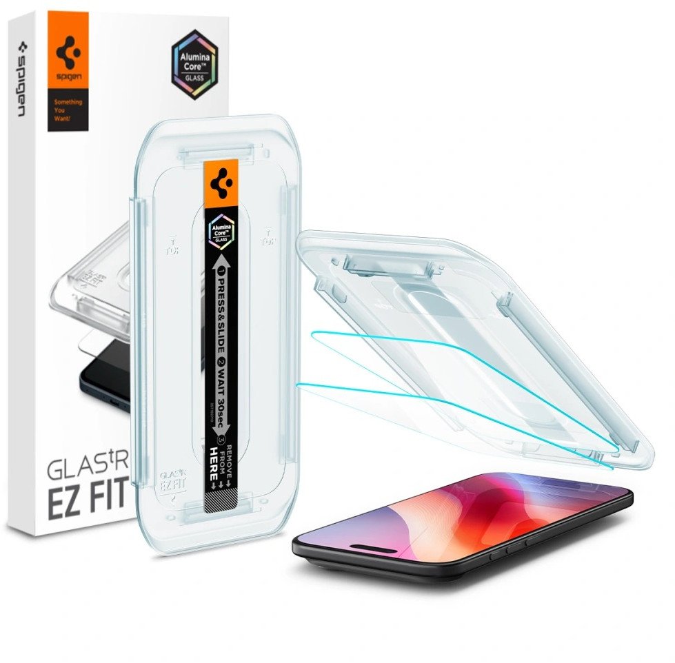 Szkło hartowane Spigen Glas.tr ez Fit do Apple iPhone 17 Air Clear [2 PACK]