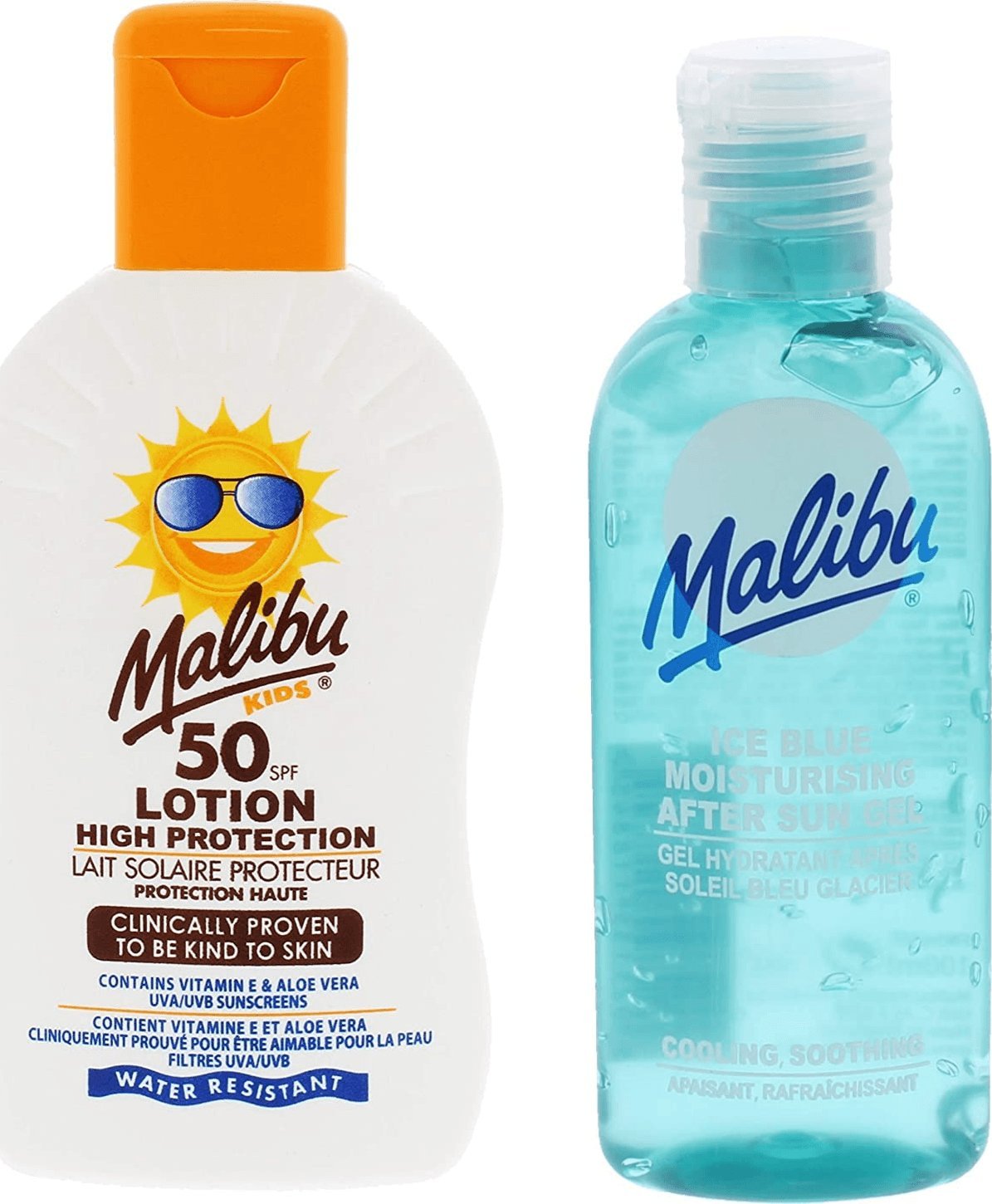 Malibu Malibu Kids Balsam Dla Dzieci SPF50 200ml + Żel Po Opalaniu 100ml