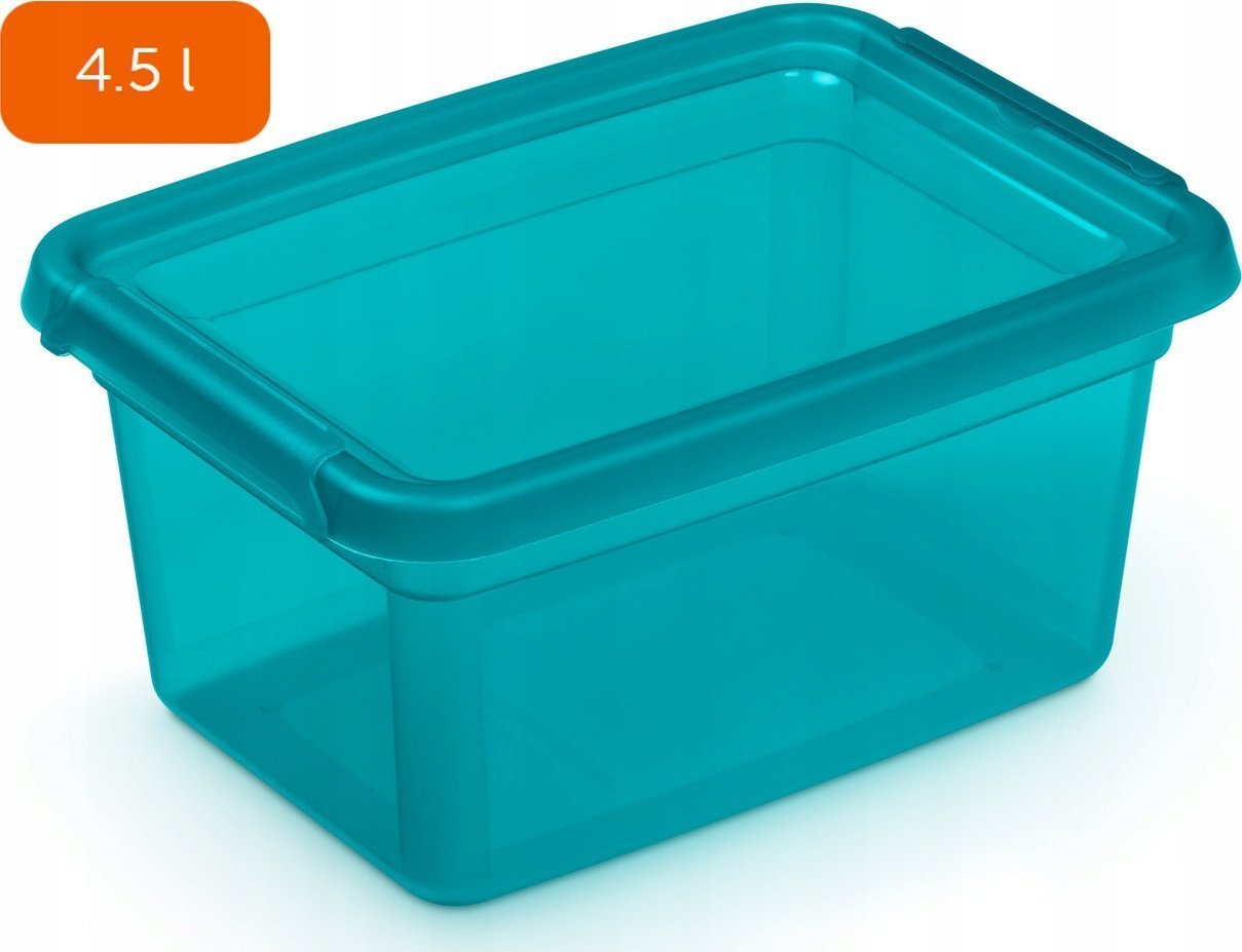 Moxom Pojemnik do przechowywania MOXOM BaseStore Color, 4,5l, ocean, transparentny niebieski