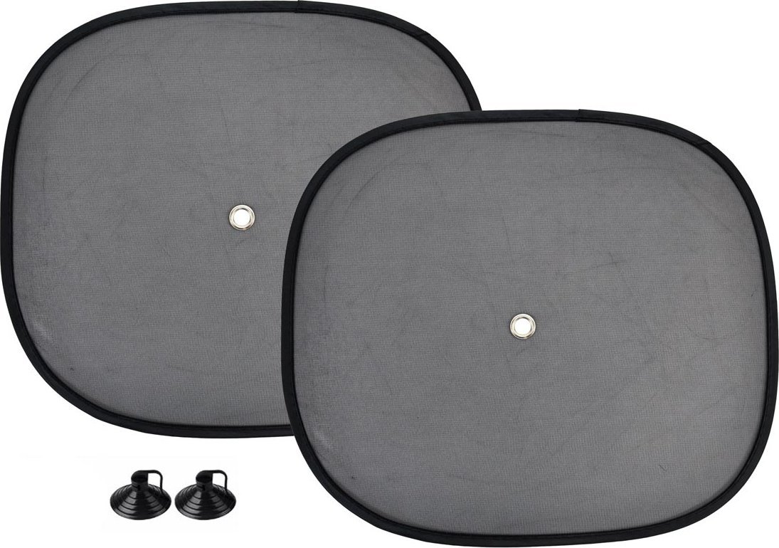 AMiO 01537 Osłony boczne przeciwsłoneczne 2 sztuki czarne 44x38cm