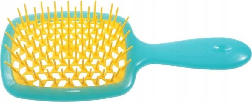 Superbrush szczotka fryzjerska do rozczesywania włosów Turkusowo-Żółta