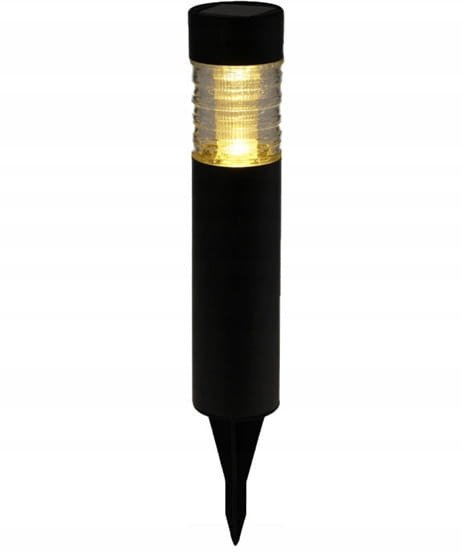Lampka solarna ogrodowa 6,2x38cm Ciepłe białe światło