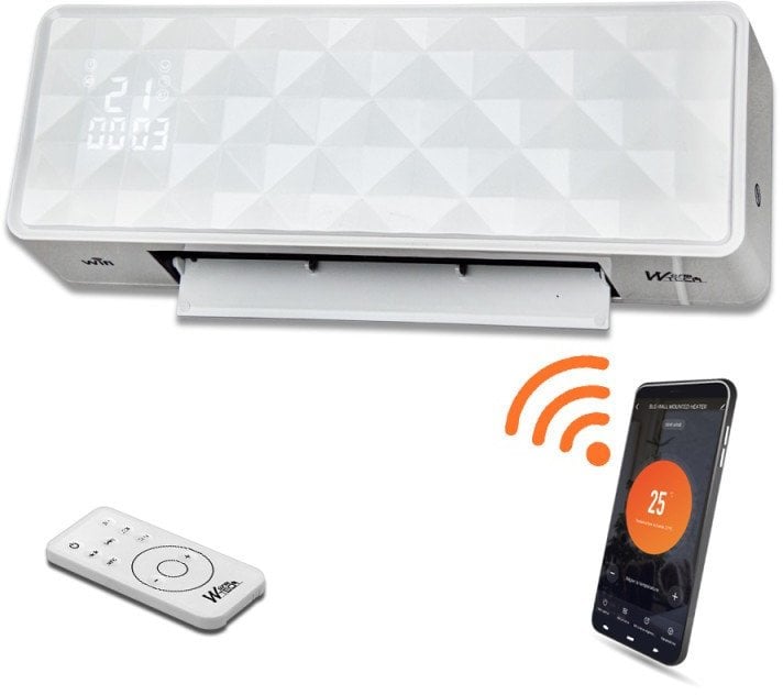 4IQ Keraminis sieninis šildytuvas 2000W, su WiFi