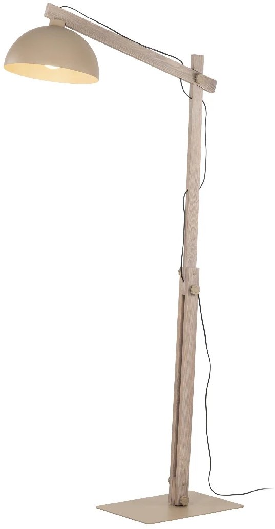 Lampa podłogowa TK Lighting podłogowa lampa Oslo Sabia 16130 drewniana beżowy