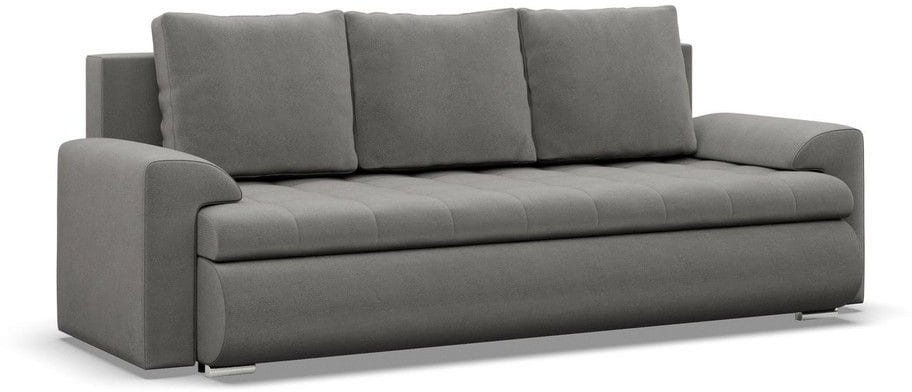 Kanapa rozkładana, Bosco, kronos, 222x96x92 cm, jasny szary