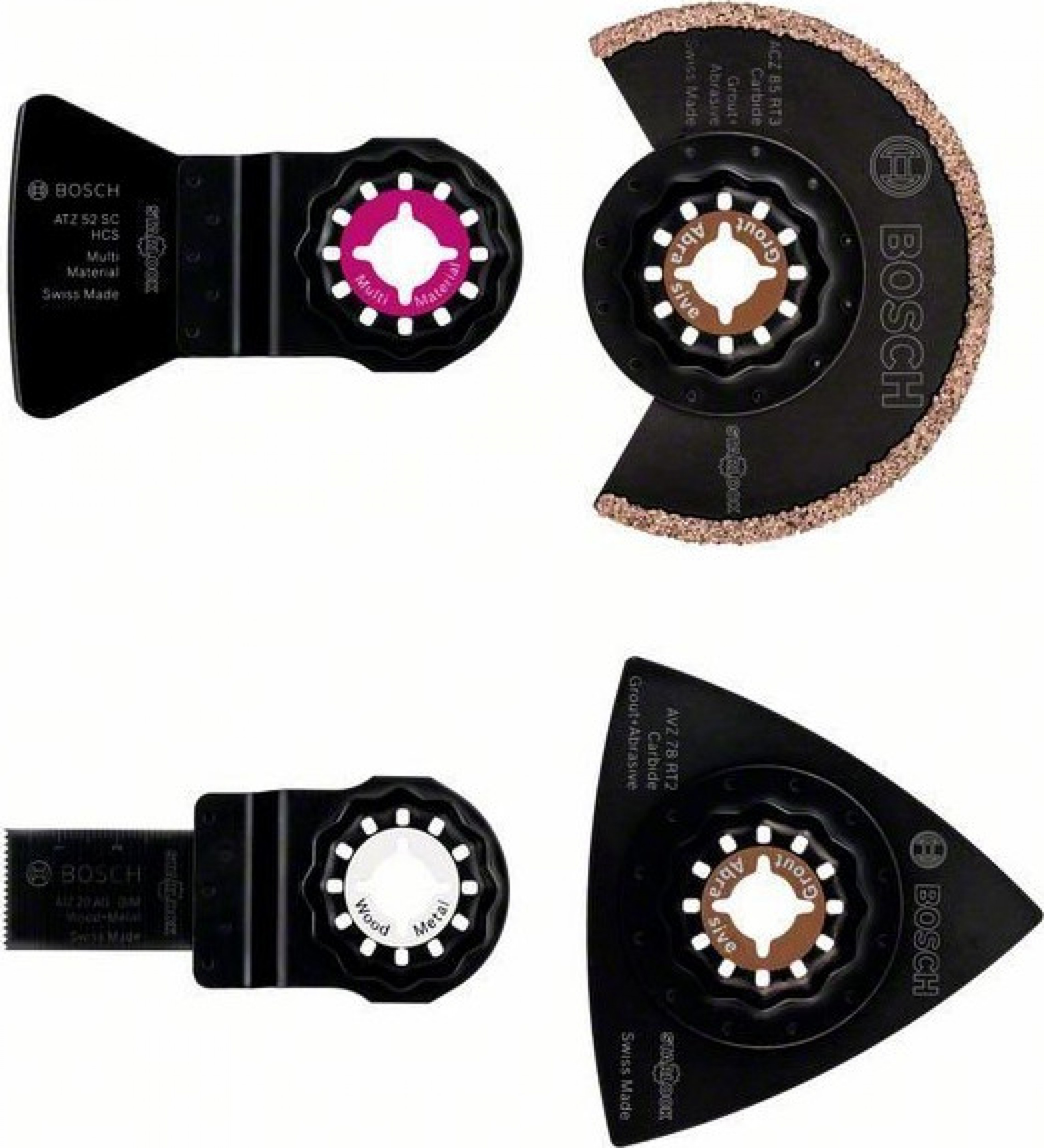 Bosch Bosch zestaw brzeszczotów segmentowych - 4 częściowy