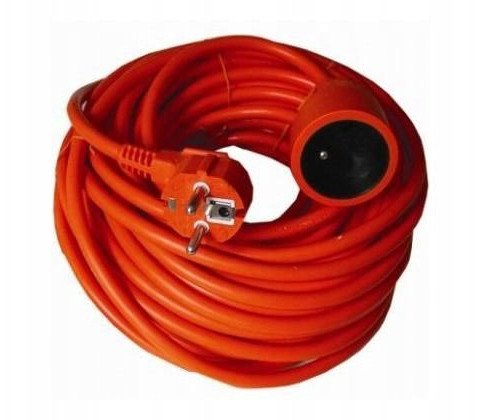 PremiumCord PPE2-20 rozgałęziacz 20 m 1 x gniazdo sieciowe Pomarańczowy