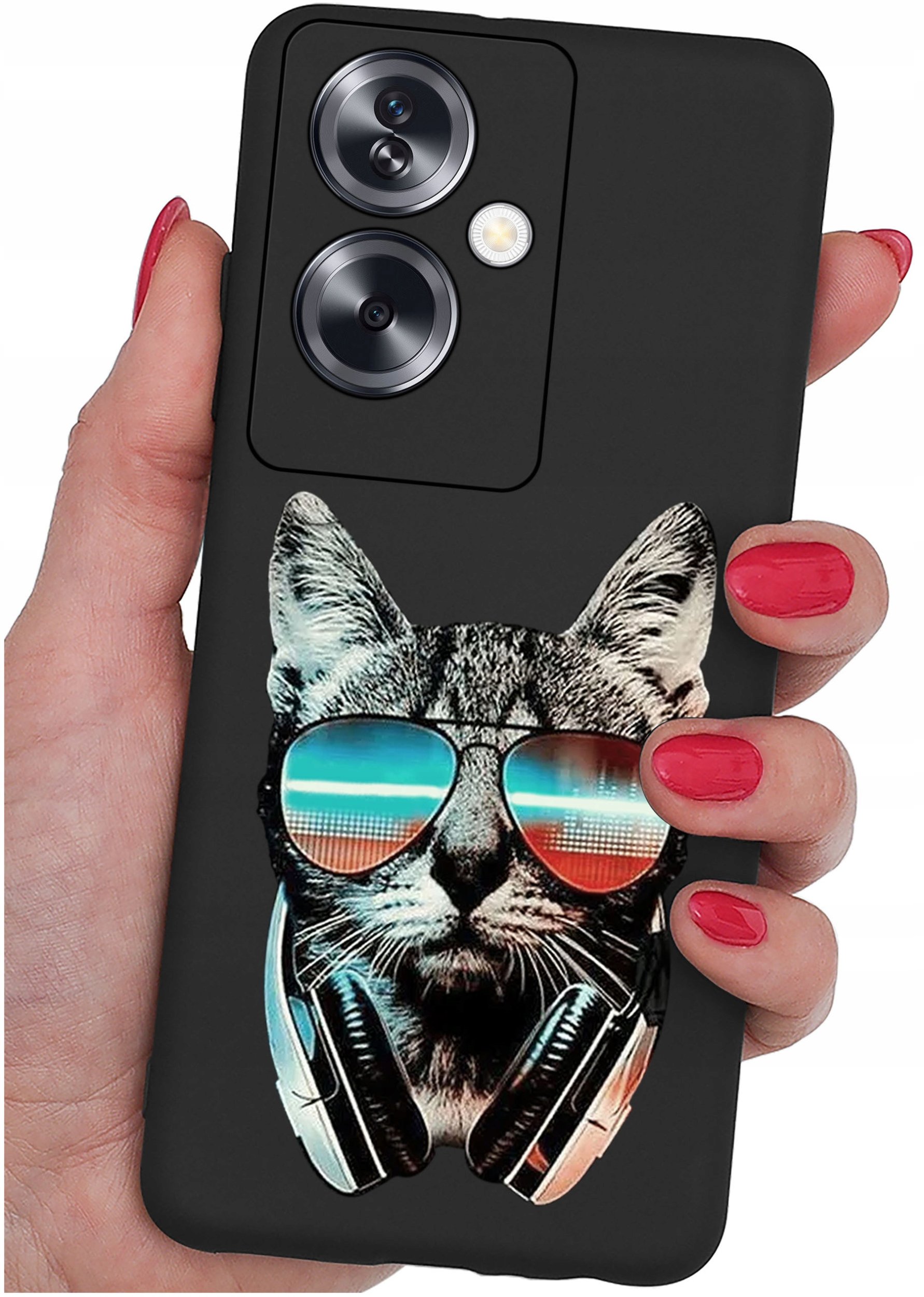 ETUI do Oppo A79 5G WZORY |SILIKONOWE MATT CASE + SZKŁO ochronne 9H