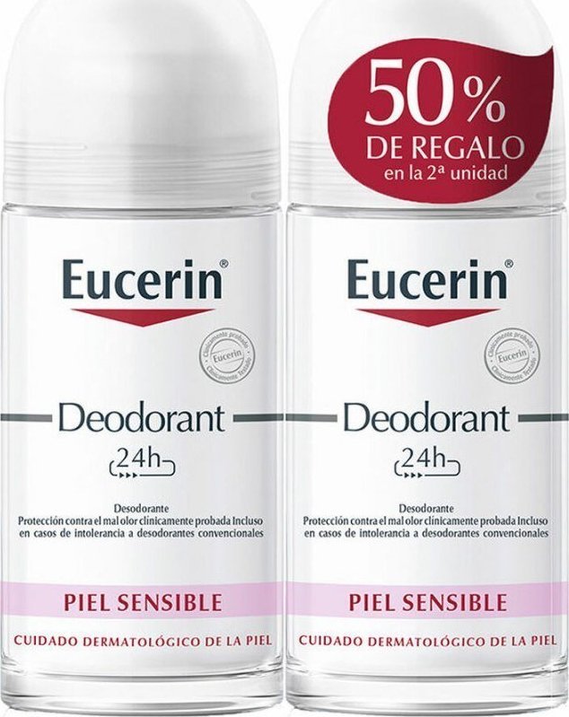 Eucerin Dezodorant Roll-On Eucerin 2 Sztuk