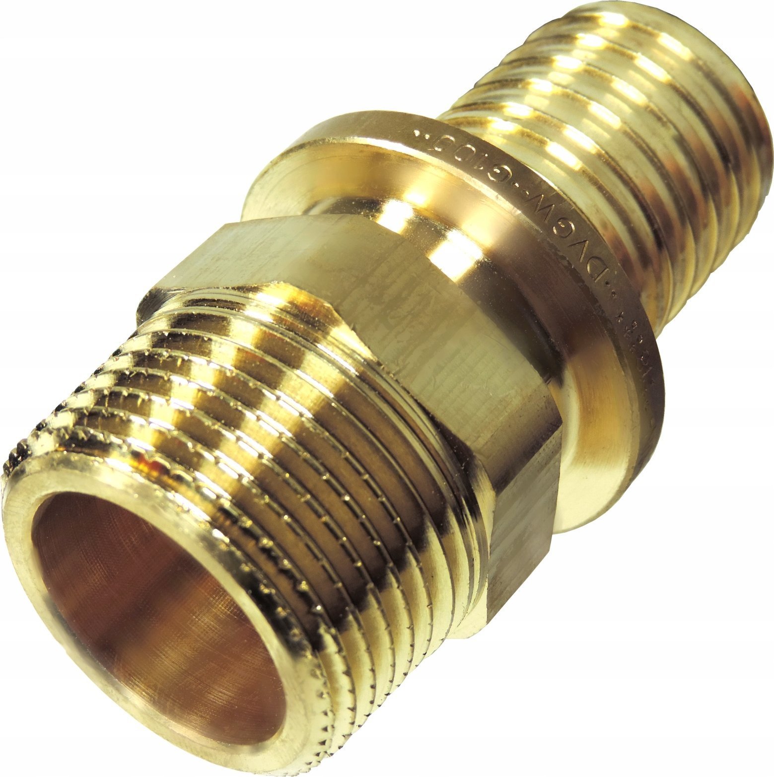 Tece Nypel przejściowy gwint zewnętrzny 20x1/2" mosiądz - 705503