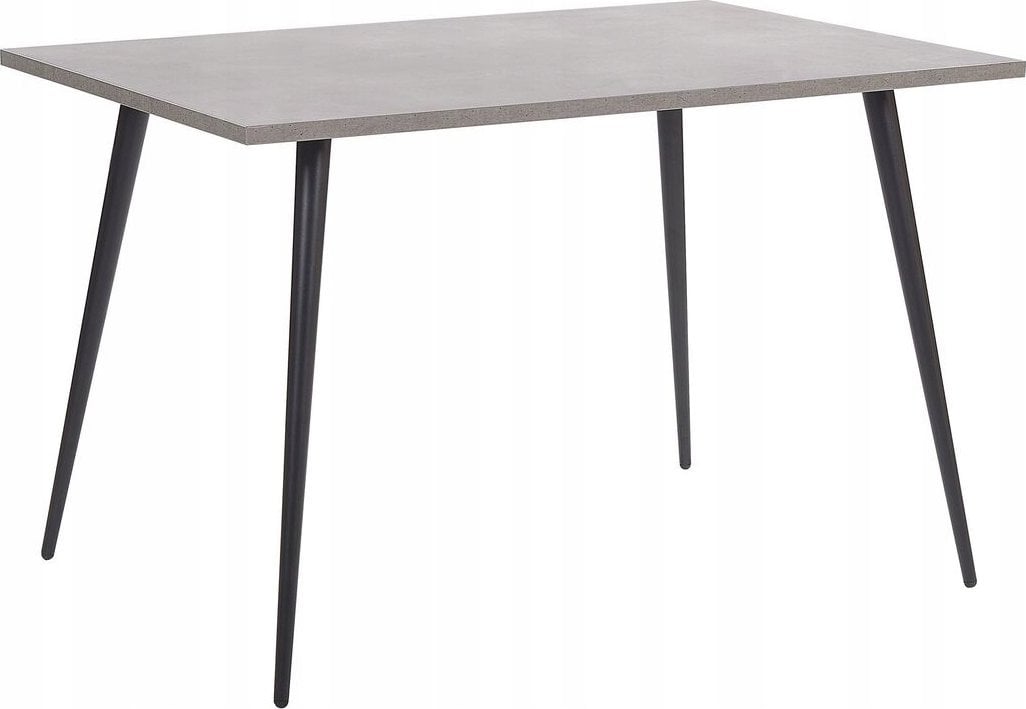 Beliani Stół do jadalni 120 x 80 cm efekt betonu z czarnym SANTIAGO!