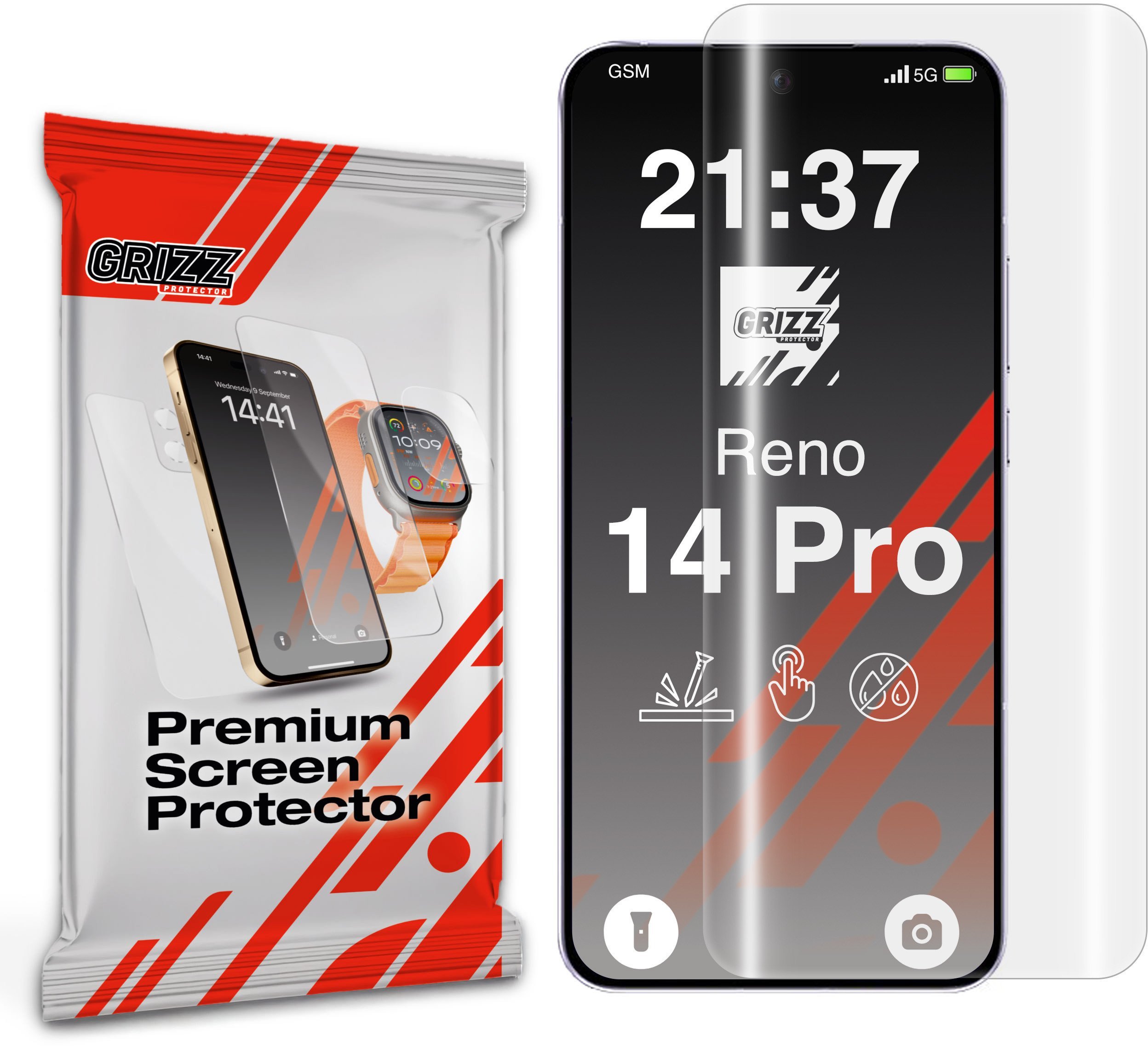 Folia hydrożelowa GrizzGlass Hydrofilm do Oppo Reno14 Pro