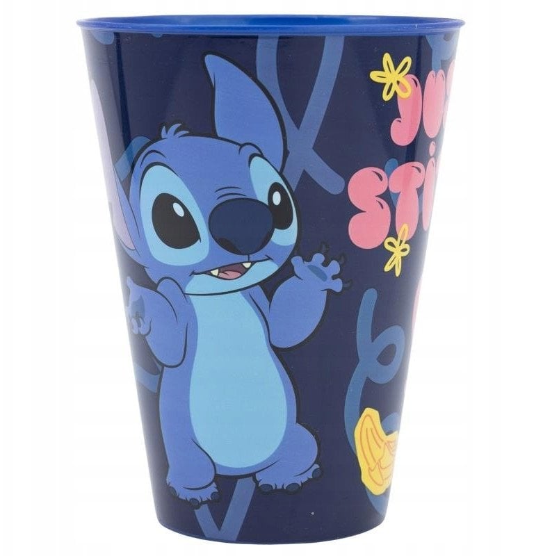 Kubek Plastikowy dla Dziecka, Disney Stitch, do Napojów, na Wodę, 430ml