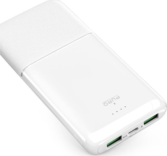 Powerbank Puro DAILY 10 PLUS 10000mAh 2x USBA / 1x USB-C 22.5W - biały