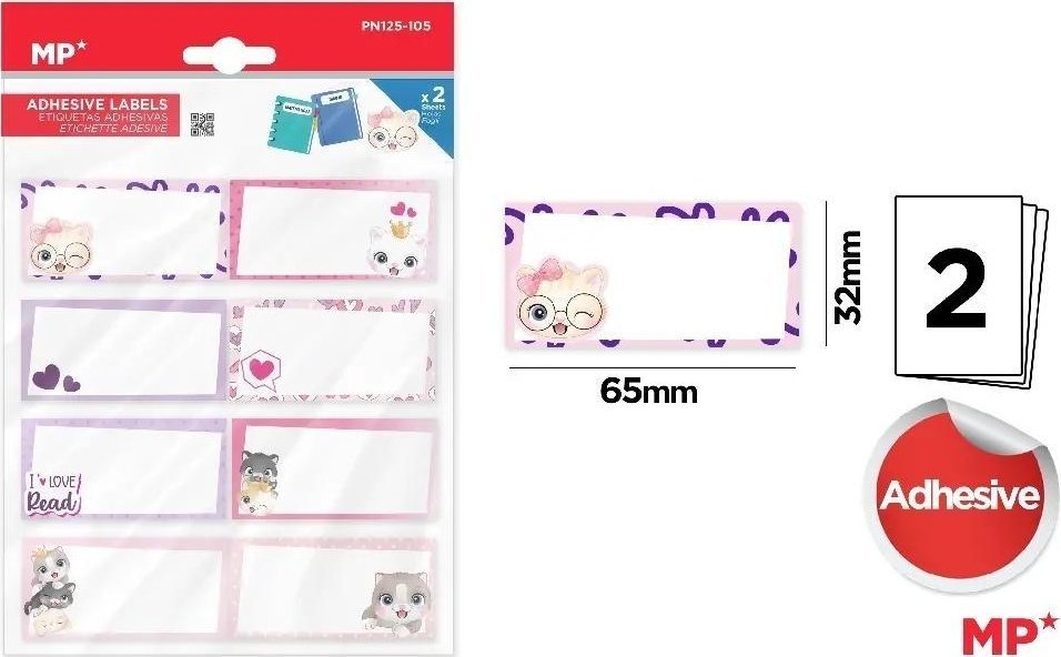 Dodo Naklejki na zeszyty Kotki