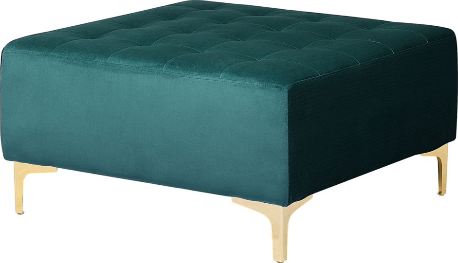 Shumee Otomana welurowa zielona ABERDEEN