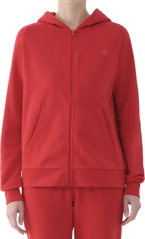 Bluza damska 4F F1763 czerwona 4FWMM00TSWSF1763 062S 2XL