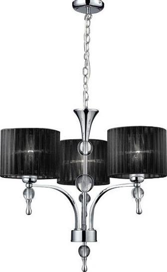 Lampa wisząca Azzardo Lampa wisząca Impress 3 czarna (1976-3P-BK | AZ0498) - Azzardo - żyrandol