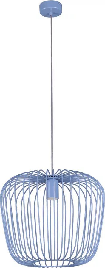 Lampa wisząca Lumes Niebieska druciana lampa wisząca młodzieżowa - S547-Pafi