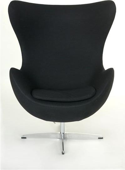 D2 Design Fotel Jajo kaszmir 1 Premium czarny