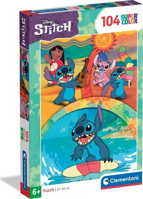 Clementoni Puzzle SuperColor Disney Stitch 104 elementy (25042)