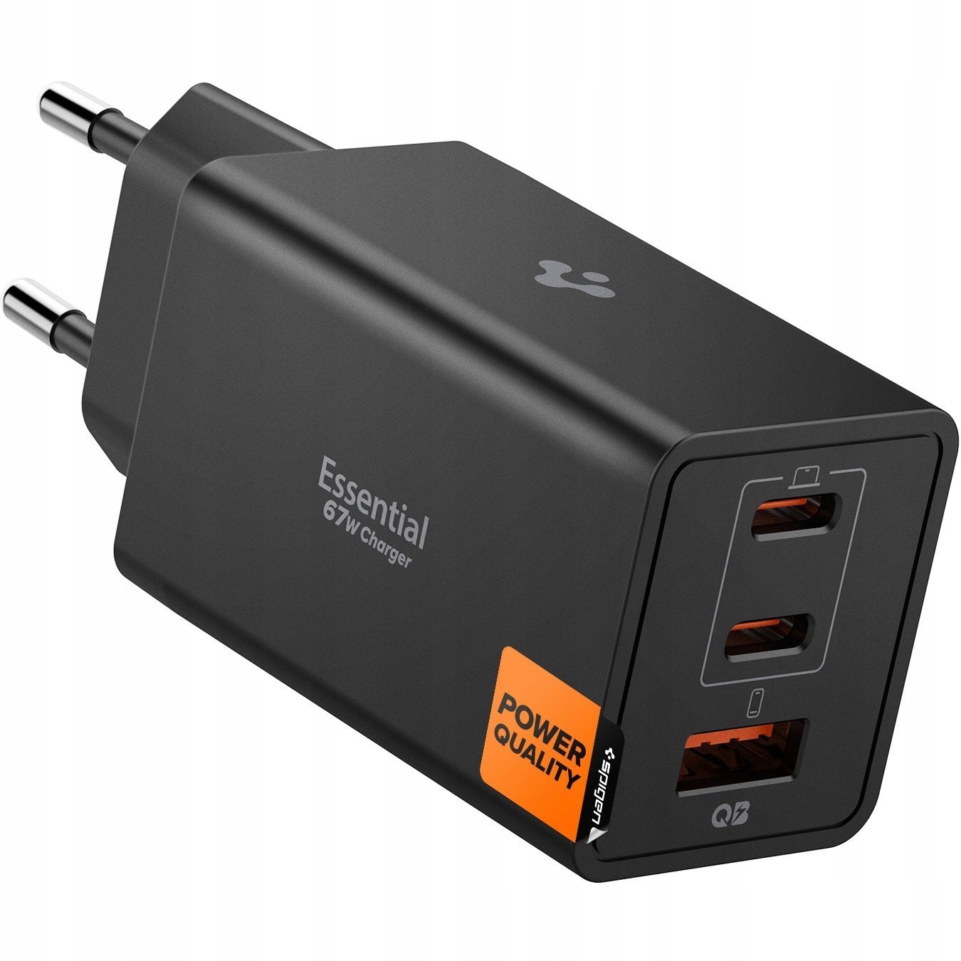 Ładowarka Spigen ESSENTIAL EE673EU 3-PORT NETWORK CHARGER 67W BLACK