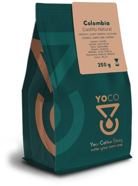 Kawa ziarnista YoCo Kawa ziarnista Colombia Castillo Natural 250g